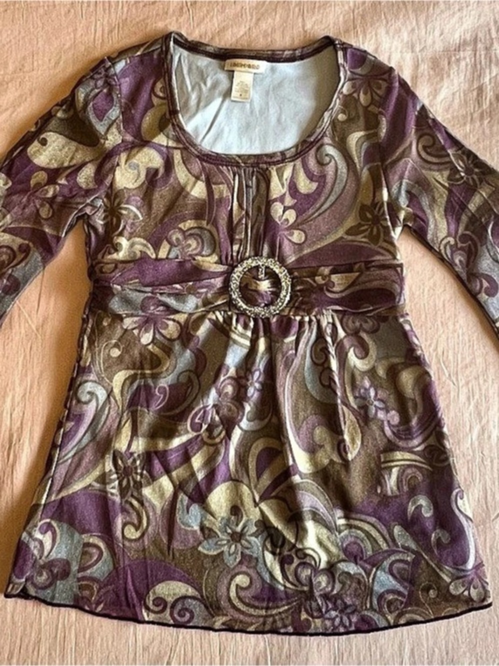 Vintage Limited Too Y2K paisley Babydoll Blouse
